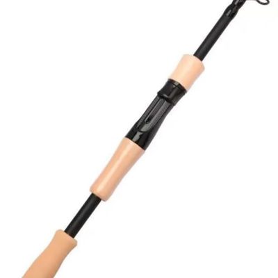 Telescopic Carbon Fishing Rod for Trout and Bass, 1.5M2.4M Portable Lure Pole with  Handle, Sensitive Metal Joint Design
