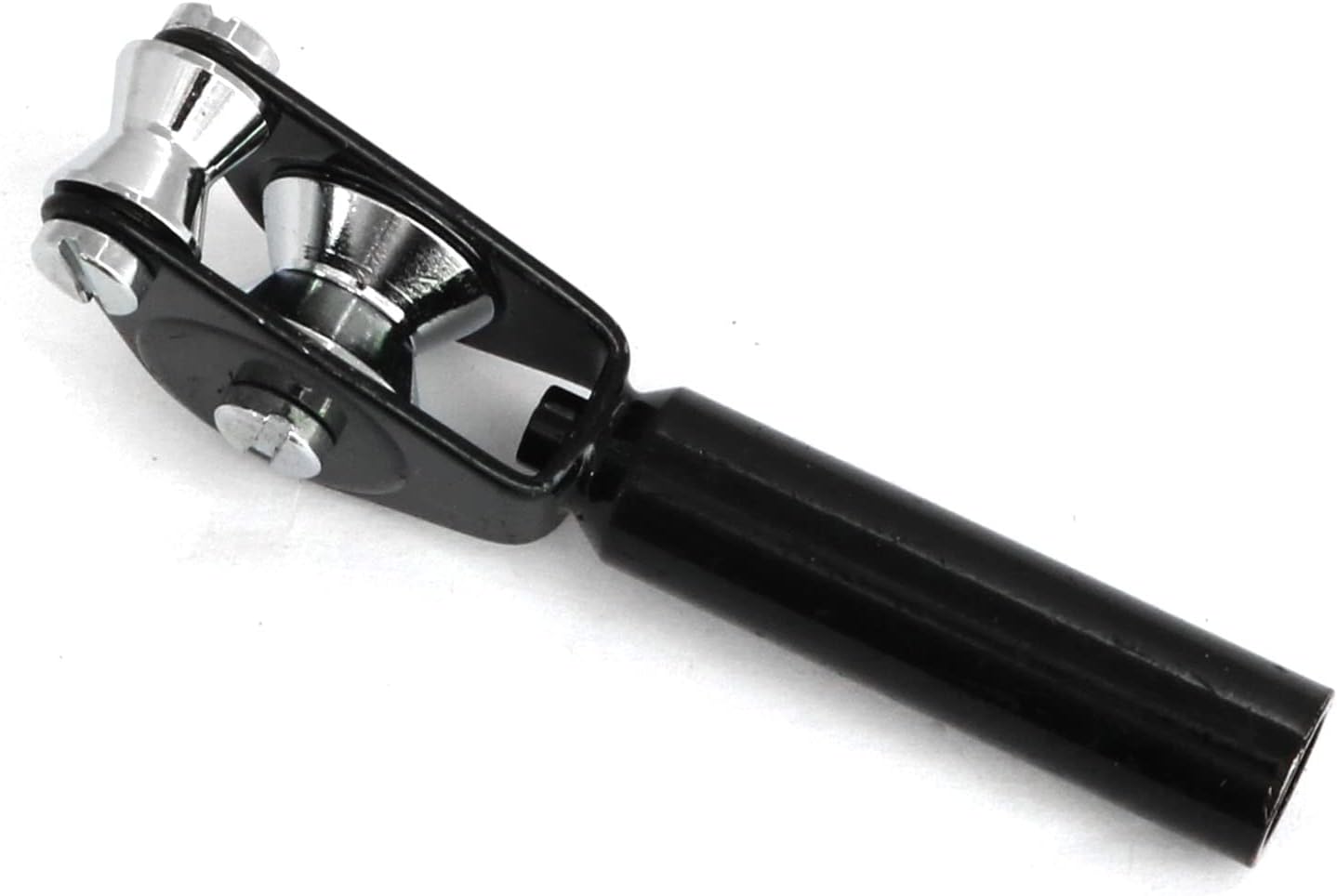 Stainless Steel Fishing Roller Guide Tip Top Fishing Pole Rod for Sea Boat Fishing Trolling, Black