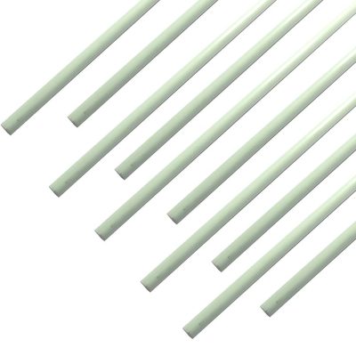 10 pcs Round Fiberglass Solid Rod Blank Dia 5mmX420mm Length
