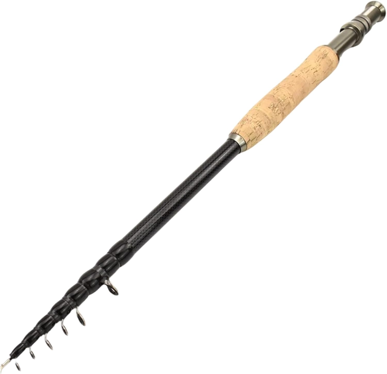 Telescopic Fishing Rod 7.9Ft Portable and Lightweight Carbon Fly Fishing Rod with Soft Handle for Outdoor Accessories