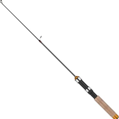Telescopic Fishing Rod, 10.4"25.19" Small Portable Travel Ice Fishing Pole Tool with Cork Handle for Saltwater and Freshwater, Outdoor to Fish