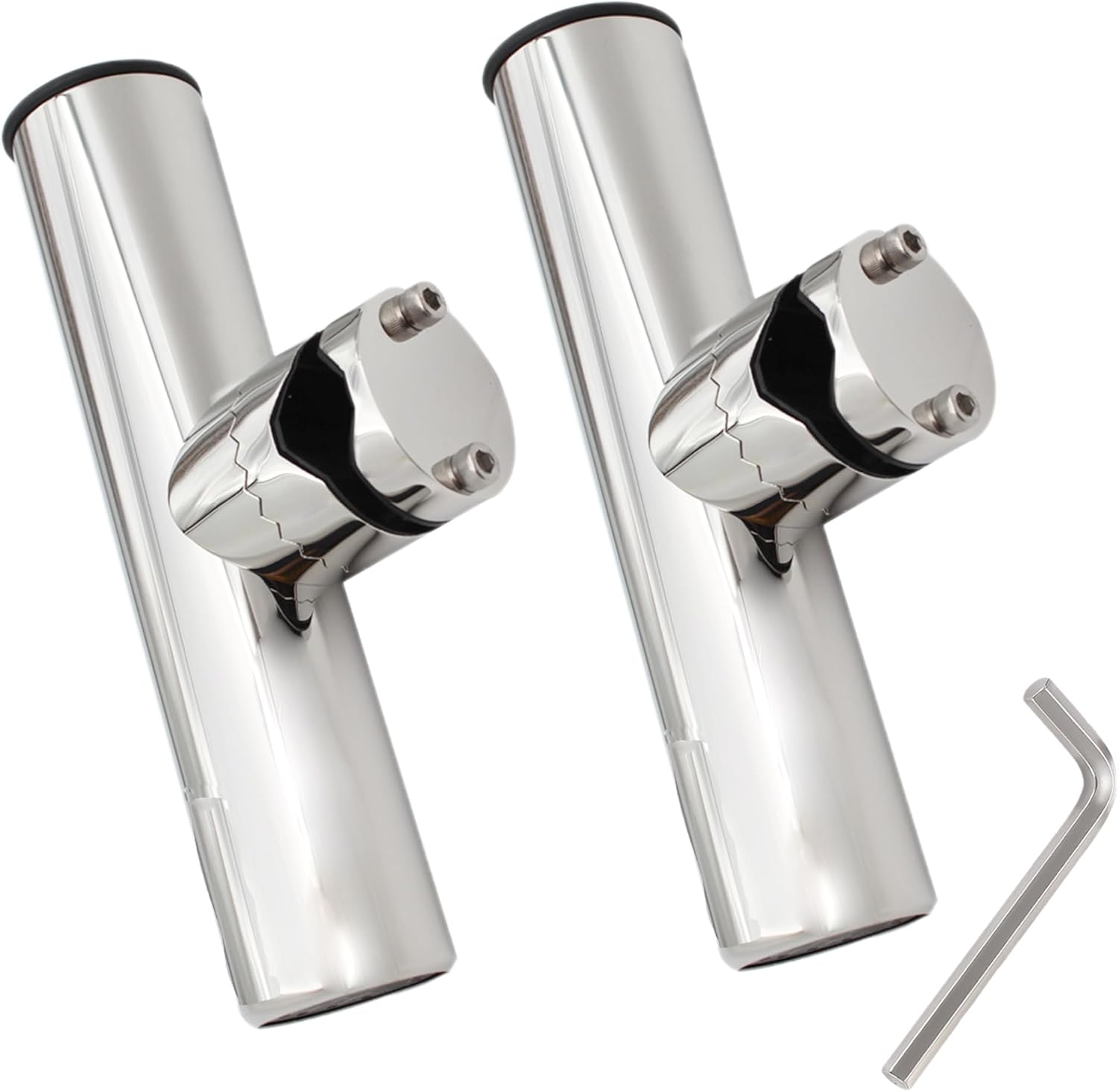 Boat Fishing Rod Holder, 316 Stainless Steel Rail Mount Fishing Pole Rod Holder for Boat