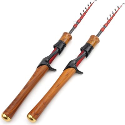 1.8m/5.9ft UltraLight Telescopic Casting Fishing Rod Carbon Travel UL Lure Pole Long Casting Tackle