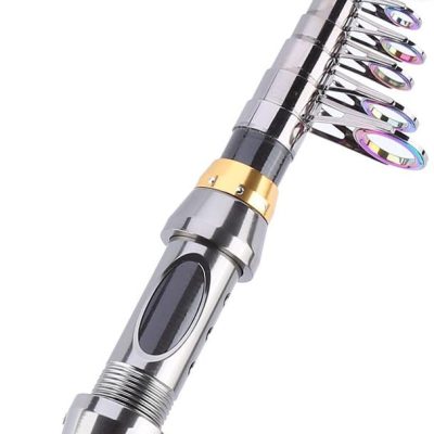 Telescopic Fishing Rod, Carbon Fiber Lightweight Travel Fishing Pole, Grip Design for Freshwater and Saltwater