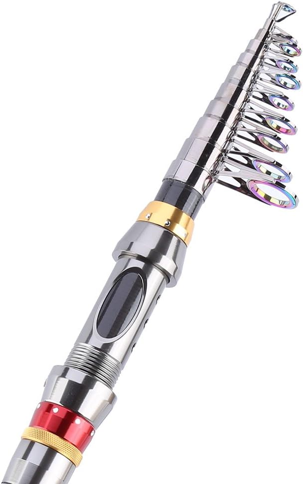 Telescopic Fishing Rod, Carbon Fiber Lightweight Travel Fishing Pole, Grip Design for Freshwater and Saltwater