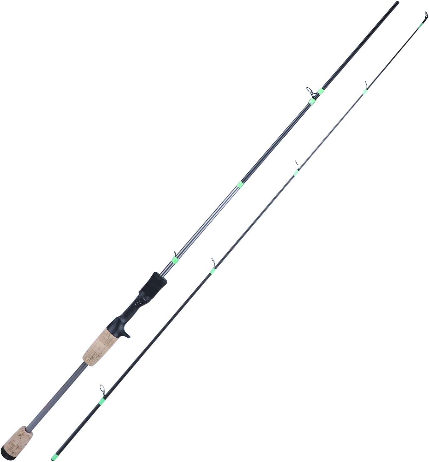 Flexible Fishing Rods, Spinning Rods & Casting Rods, Lightweight Trout Rods 2 Pieces Cork Handle Crappie Fishing