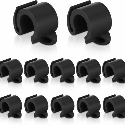 10 Pack Fishing Hook Holder Universal Fishing Hook Keeper for Rod Durable Plastic AntiSnag Tackle Clip Accessories Fit for Freshwater Saltwater Angling