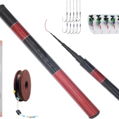Telescopic  Rod in 4.9ft/8.8ft/11.8ftUltralight Travel Fishing RodsPortable Collapsible Bass Crappie RodRetractable Fishing Pole  Fishing Rod