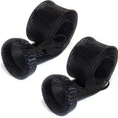 Rod Socks  Fishing Pole Sleeves and Covers for Baitcasting and Spinning Rods  Fits up to 7ft and 8ft Rod Protector Sleeve, Maximum Fishing Pole Protection (2Pack)