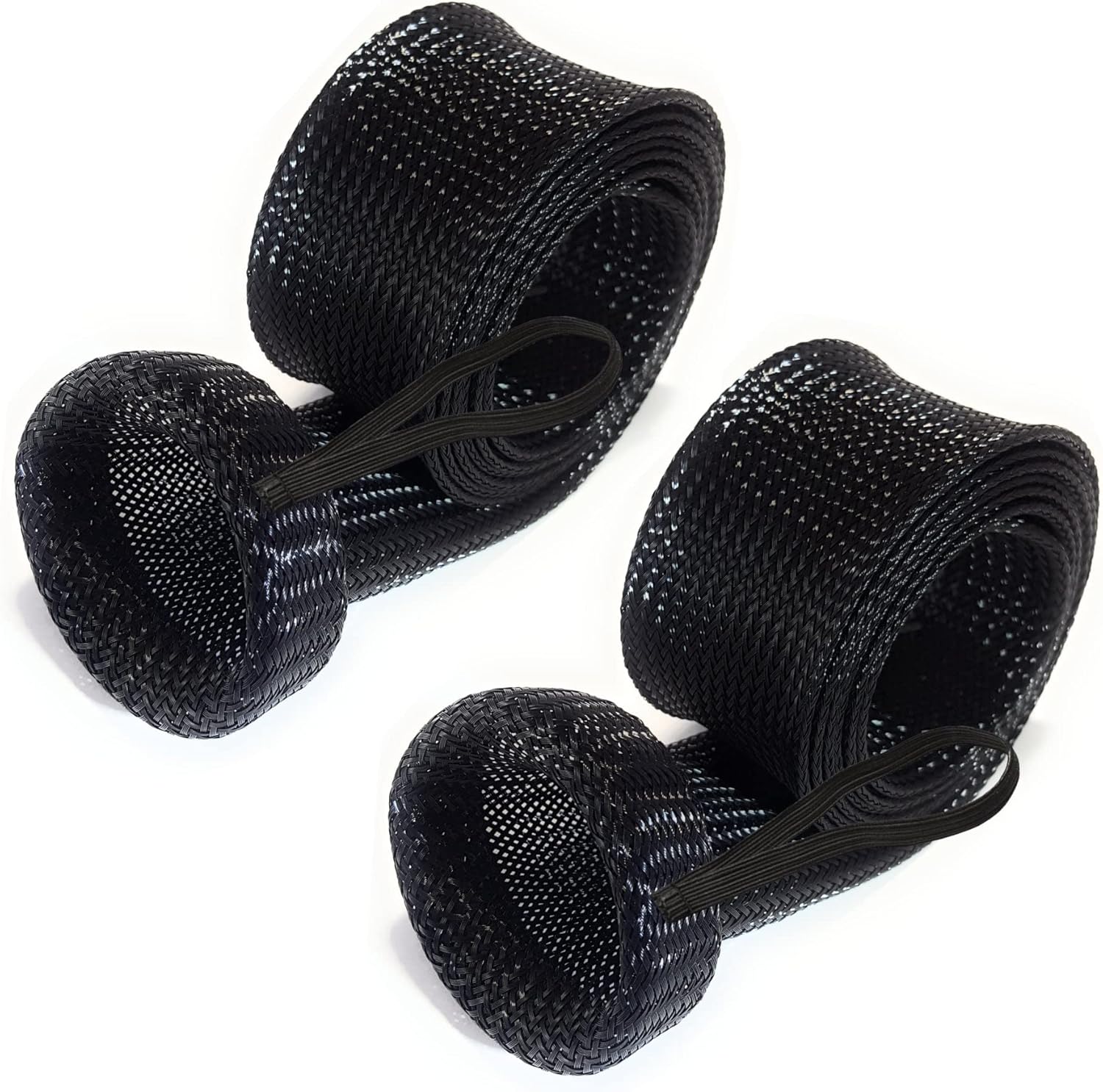 Rod Socks Fishing Pole Sleeves and Covers for Baitcasting and Spinning Rods Fits up to 7ft and 8ft Rod Protector Sleeve, Maximum Fishing Pole Protection (2Pack)