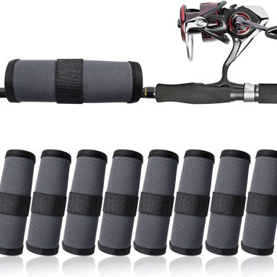 8 Pack Fishing Lure Covers，Lure Wraps for Fishing Rod，Fishing Hook Bait Covers