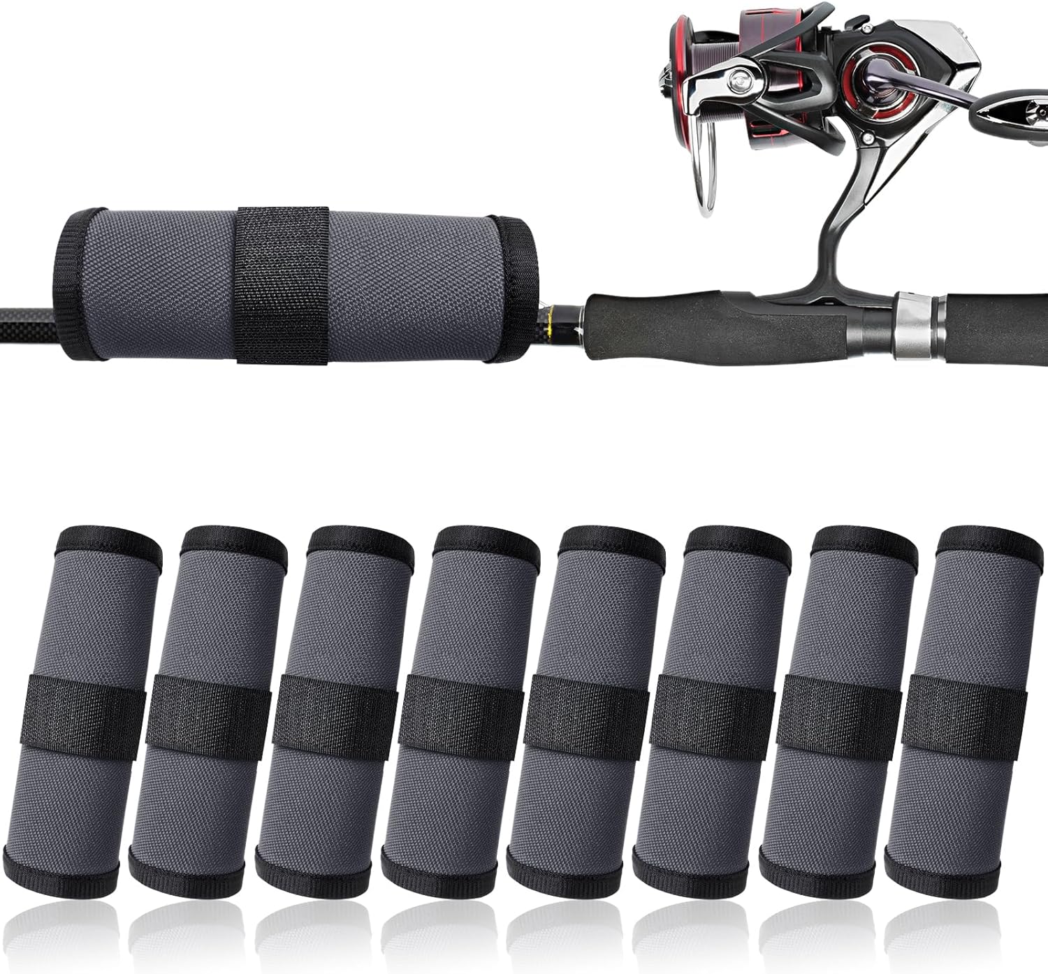 8 Pack Fishing Lure Covers,Lure Wraps for Fishing Rod,Fishing Hook Bait Covers