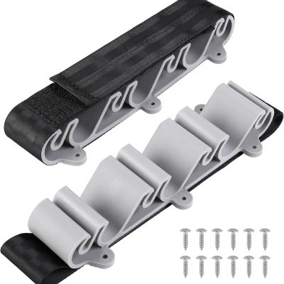 2 pack Boating Vertical Fishing Rod Holders,Fishing Rod Holder,Boating Vertical Fishing Rod Rack for Storage,Fishing Pole Strap for Boat Deck